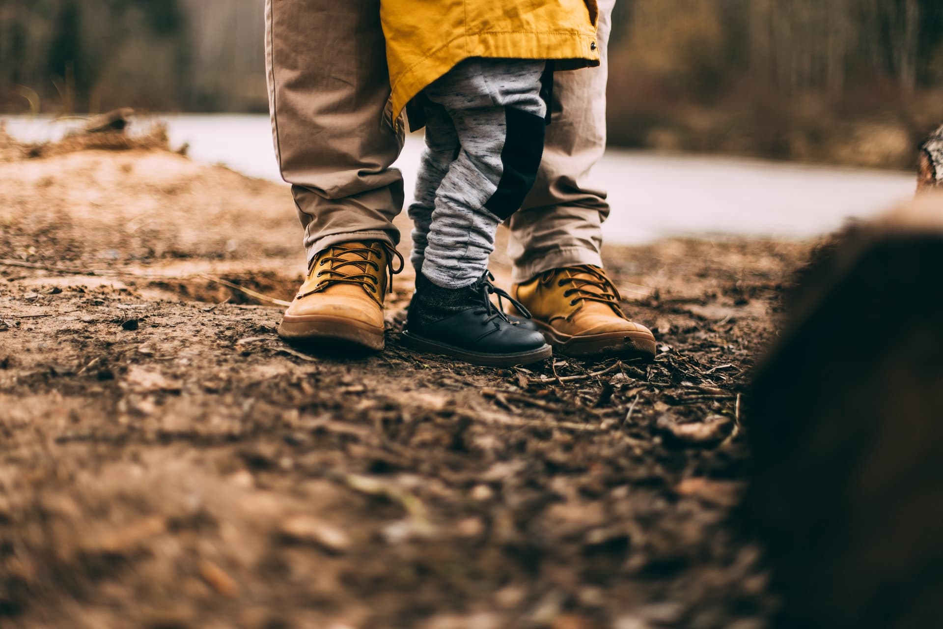 Parent and child outside