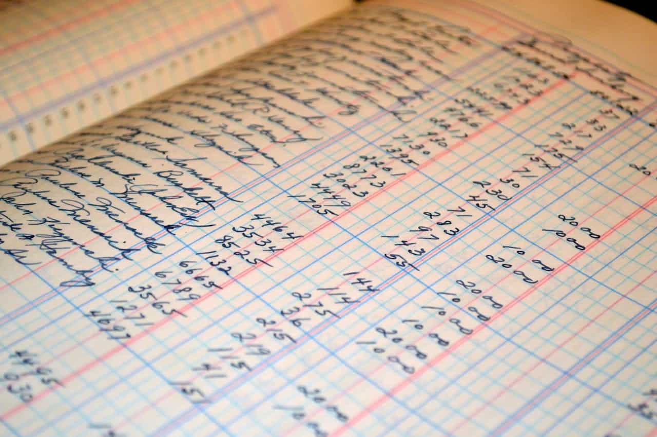 receipts leger of payments